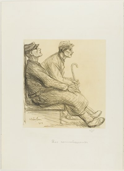 I convalescenti, secondo piatto da Actualités da Théophile Alexandre Pierre Steinlen