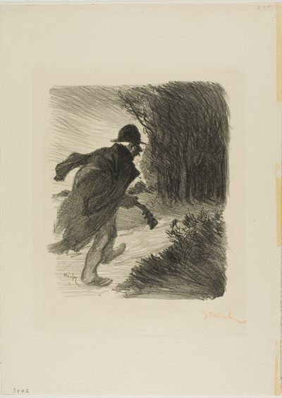 Il cantante della foresta da Théophile Alexandre Pierre Steinlen