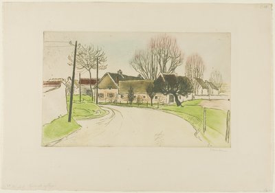 La casa ai margini del villaggio da Théophile Alexandre Pierre Steinlen