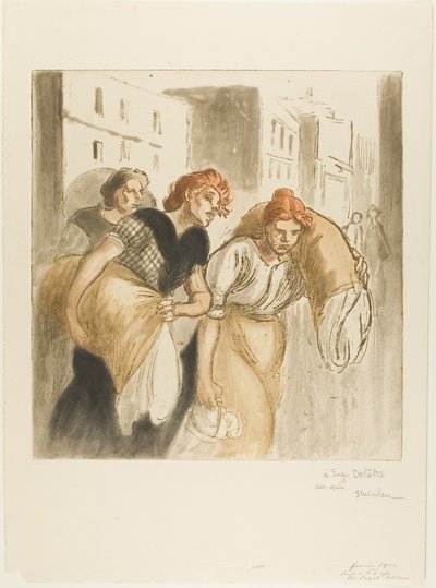 Il ritorno dalla lavanderia da Théophile Alexandre Pierre Steinlen