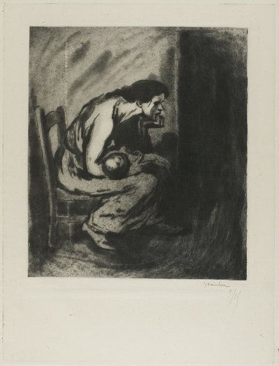 Il bambino malato da Théophile Alexandre Pierre Steinlen