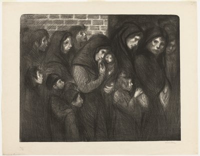 Le vedove di Courrières da Théophile Alexandre Pierre Steinlen