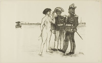 La verità e i due soldati da Théophile Alexandre Pierre Steinlen