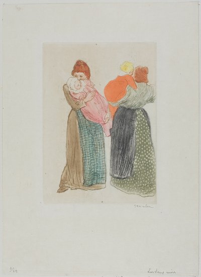 Due madri da Théophile Alexandre Pierre Steinlen