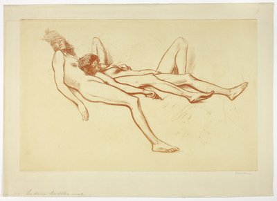 Due modelle nude da Théophile Alexandre Pierre Steinlen