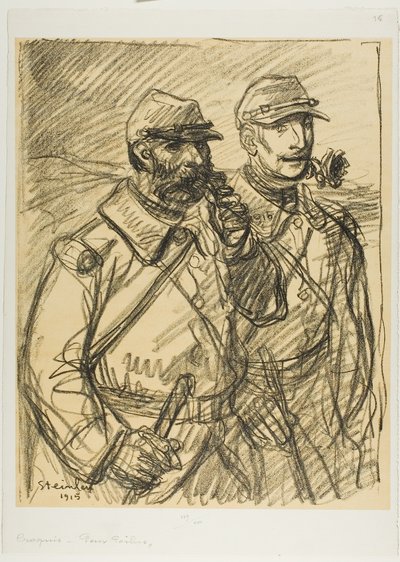 Due soldati da Théophile Alexandre Pierre Steinlen