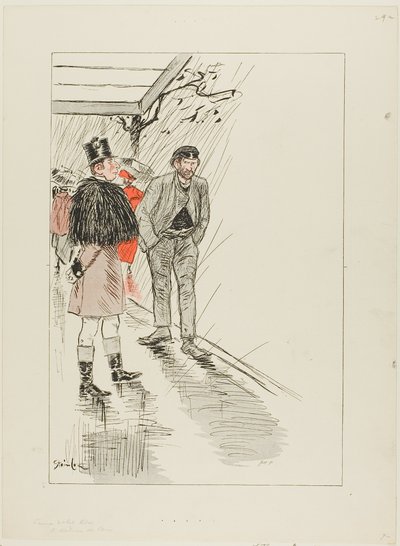 Vagabondo di Parigi da Théophile Alexandre Pierre Steinlen