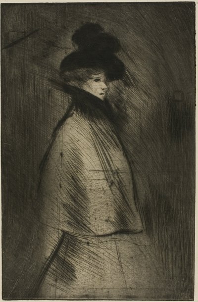 Donna che passeggia da Théophile Alexandre Pierre Steinlen