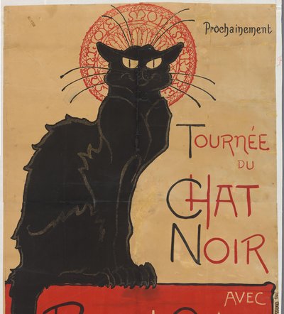 Manifesto per il caffè-teatro Le Chat Noir a Parigi da Théophile Alexandre Steinlen