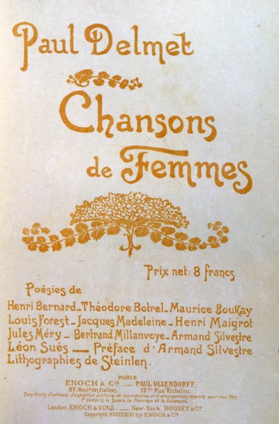 Canzoni di donne da Théophile Alexandre Steinlen