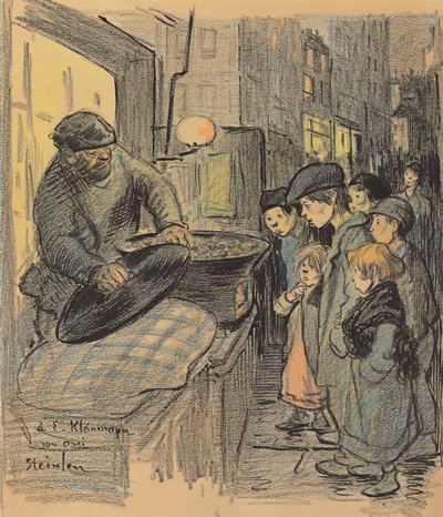 Venditore di castagne da Théophile Alexandre Steinlen