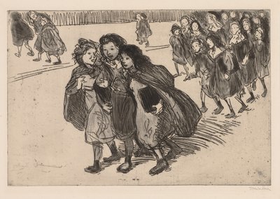 In arrivo dalla scuola da Théophile Alexandre Steinlen