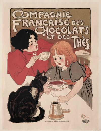Compagnie Française des Chocolate et des Thés da Théophile Alexandre Steinlen