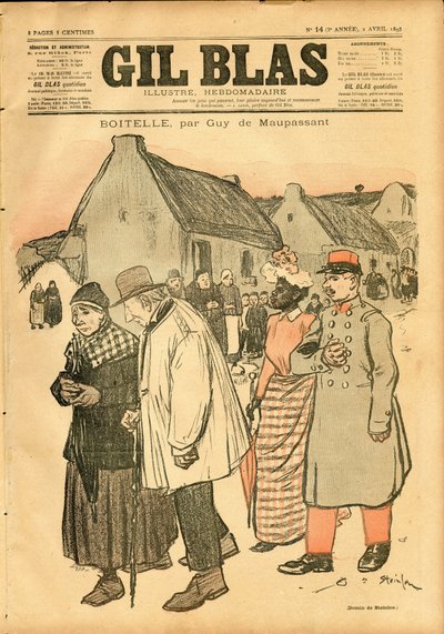 Copertina di "Gil Blas" da Théophile Alexandre Steinlen