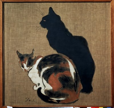 Due gatti da Théophile Alexandre Steinlen
