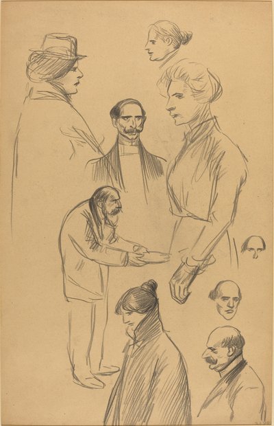 Studi di figure da Théophile Alexandre Steinlen
