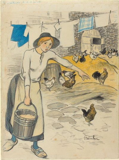 Fille de Ferme, 1896 da Théophile Alexandre Steinlen