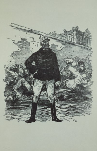 Generale Gaston Auguste (1830-1909) Marchese de Gallifet, in tutto il suo splendore da Théophile Alexandre Steinlen