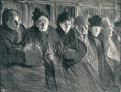 Dentro un tram, 1896, 1898 da Théophile Alexandre Steinlen