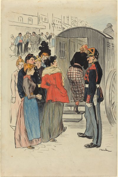 La Rafle da Théophile Alexandre Steinlen