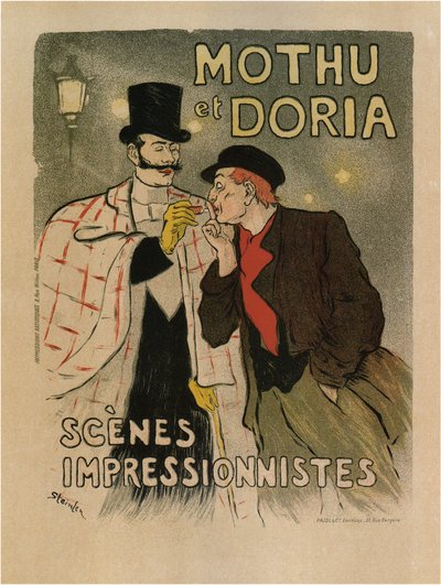 Mothu e Doria. Scene impressioniste, 1893 da Théophile Alexandre Steinlen