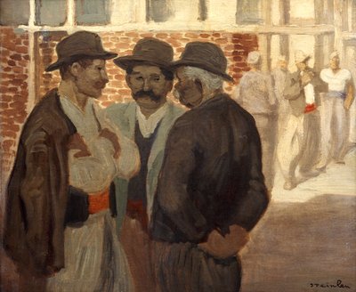 Ouvriers du Batiment Lavoratori edili da Théophile Alexandre Steinlen