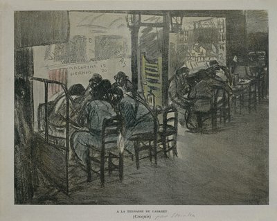 Parigi sulla terrazza del caffè da Théophile Alexandre Steinlen
