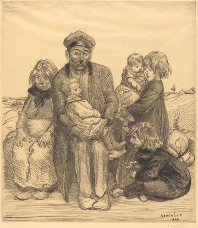 Povera gente, 1914 da Théophile Alexandre Steinlen