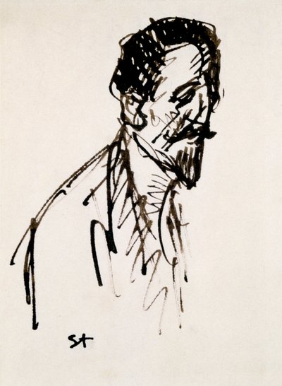 Ritratto di Jehan Rictus, XX secolo da Théophile Alexandre Steinlen