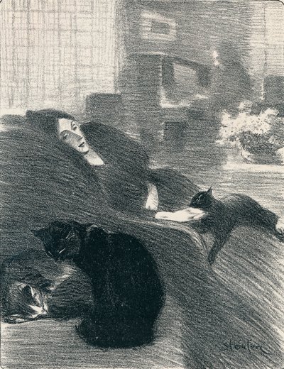 Quand Nous Serons Vieux da Chansons De Femmes, 1897, 1898 da Théophile Alexandre Steinlen