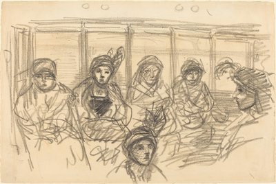 Cavalieri sulla metropolitana, c. 1890 da Théophile Alexandre Steinlen