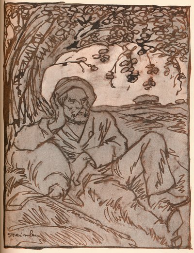 Il vagabondo, c. 1879-1914, 1914 da Théophile Alexandre Steinlen