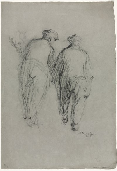 Due uomini al lavoro, vista posteriore da Théophile Alexandre Steinlen