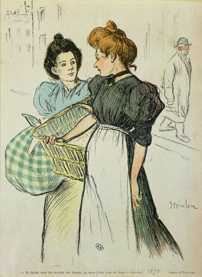 Due lavandaie, 1898 da Théophile Alexandre Steinlen