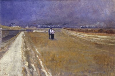 Passeggiata accanto alla ferrovia da Théophile Alexandre Steinlen