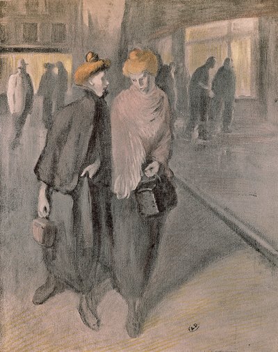 Donne che lavorano, intorno al 1900 (disegno) da Théophile Alexandre Steinlen