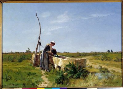 Il contadino e il pozzo da Théophile Henri Mayan