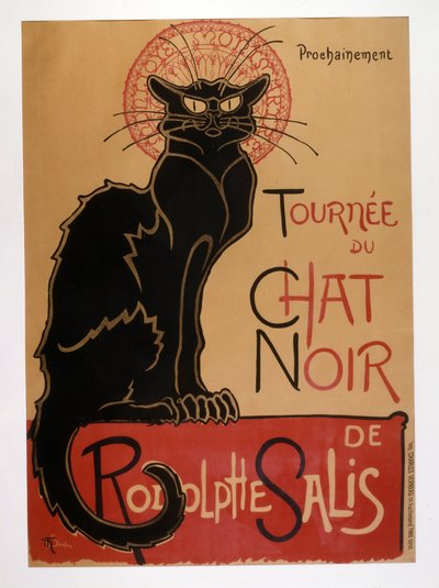 Tournée du Chat Noir de Rodolphe Salis da Théophile Alexandre Steinlen