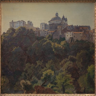 Vista verso Ariccia e il Palazzo Chigi e S. Maria dell