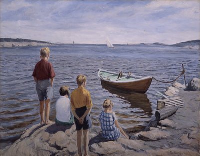 Bambini al molo da Thorvald Torgersen