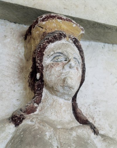 Tomba trace di Sveshtari, dettaglio di una statua di donna in Atlante, III secolo a.C. da Thracian Thracian