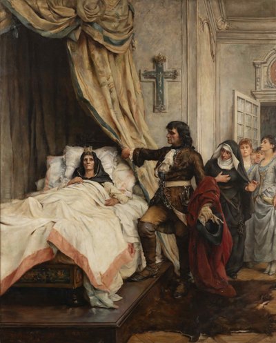 Pietro il Grande in visita a Madame de Maintenon nel 1717, fine XIX secolo da Thérèse de Champ Renaud