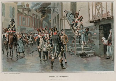 Arresto dei disertori da Thure de Thulstrup