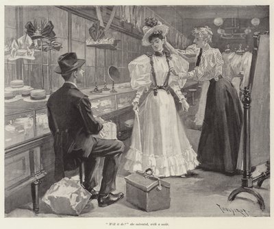 Illustrazione per Il giorno del loro matrimonio, di W D Howells da Thure de Thulstrup
