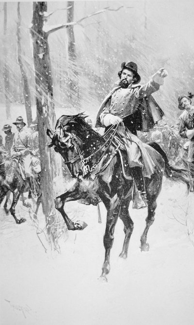 Ritratto del Generale Nathan Bedford Forrest da Thure de Thulstrup