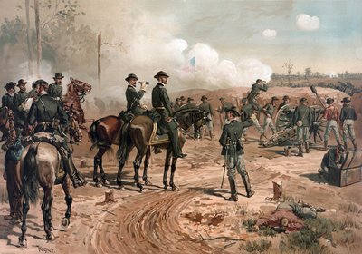 Guerra civile americana: il generale Sherman durante l