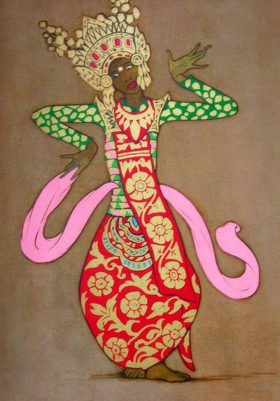 Danzatrice balinese classica da Thyra Kleen