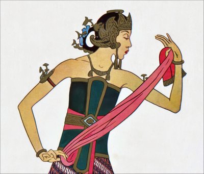 Danzatrice giavanese classica da Thyra Kleen
