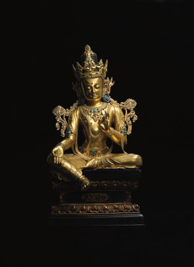 Figura imperiale di Avalokiteshvara da Tibetan School