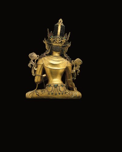 Figura imperiale di Avalokiteshvara da Tibetan School